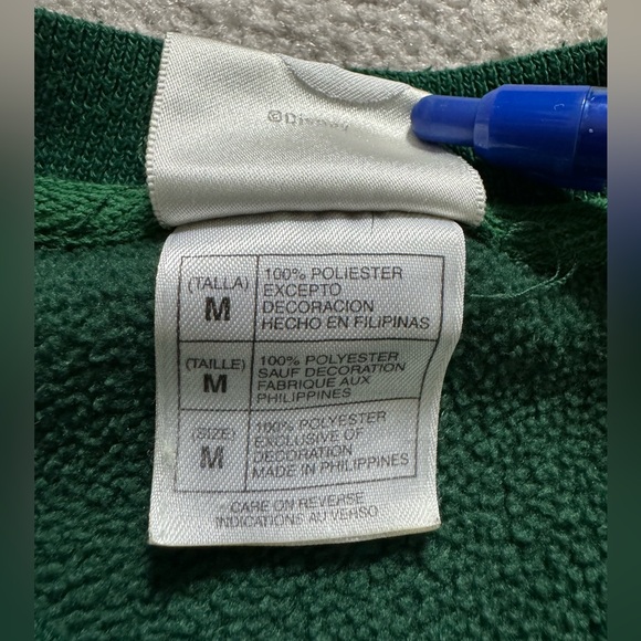 DISNEY WINNIE THE POOH VINTAGE Green Graphic Sweatshirt in Medium - Picture 4 of 9